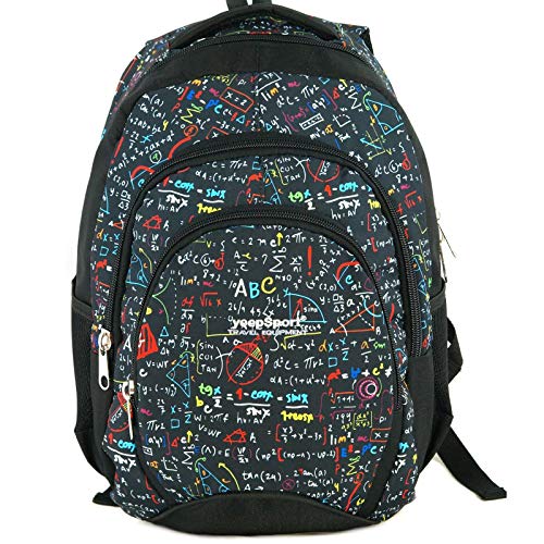 Mochila Escolar Grande para niños y niñas (39 litros), Premium - yeepSport S119dx (Algebra)