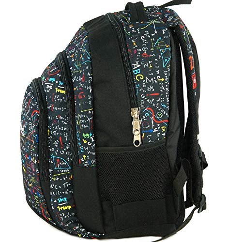 Mochila Escolar Grande para niños y niñas (39 litros), Premium - yeepSport S119dx (Algebra)