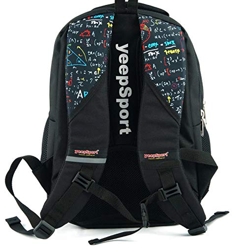 Mochila Escolar Grande para niños y niñas (39 litros), Premium - yeepSport S119dx (Algebra)