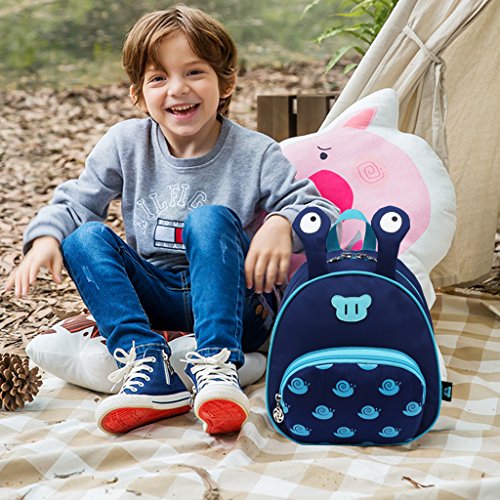 Mochila Escolar para bebés, Mochila para niños pequeños,Bolsos para niños Mochila para niños Bolsas de Hombro preescolares de la guardería Anti Lost, Conejo (1-5 años de Edad)-Azul