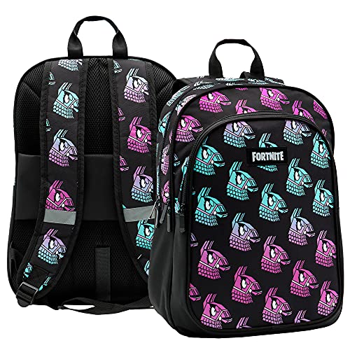 Mochila Fortnite Llama, Multicolor, Doble compartimiento