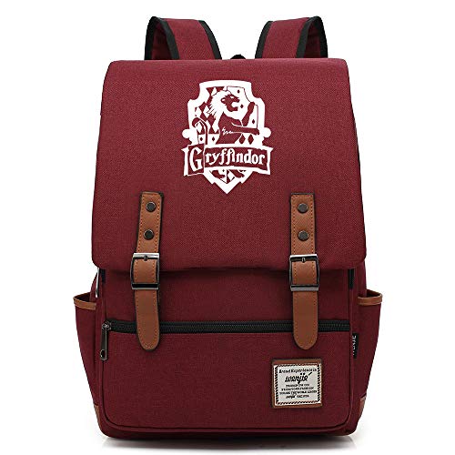 Mochila Gryffindor, Mochila de Ocio Harry P, Bolsa de Viaje de Moda de la Universidad de Hogwarts Grande Licor Rojo