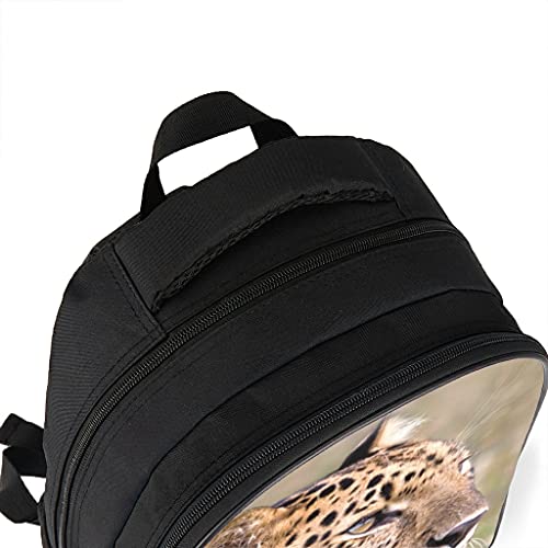 Mochila infantil de animales salvajes, diseño de leopardo, gris brillante., talla única,