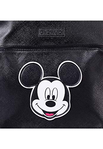 Mochila Mickey Mouse para niñas y mujeres para grandes y pequeños niños adultos, Negro (Multicolor) - VN-9596