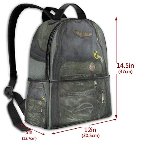 Mochila Mochila de Viaje Ellie'S Backpack - The Last of US 14.5 Inch Fashion Black-Edged Backpack,School Bag,Mountaineering Bags