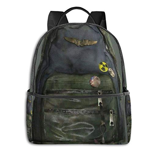 Mochila Mochila de Viaje Ellie'S Backpack - The Last of US 14.5 Inch Fashion Black-Edged Backpack,School Bag,Mountaineering Bags