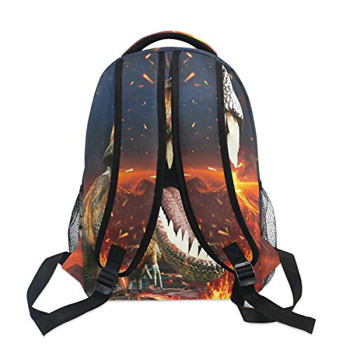 Mochila para el colegio de niño con diseño 3D de dinosaurio T-Rex. Mochilas estupendas para niños, adolescentes, para viajes, portátil, etc.