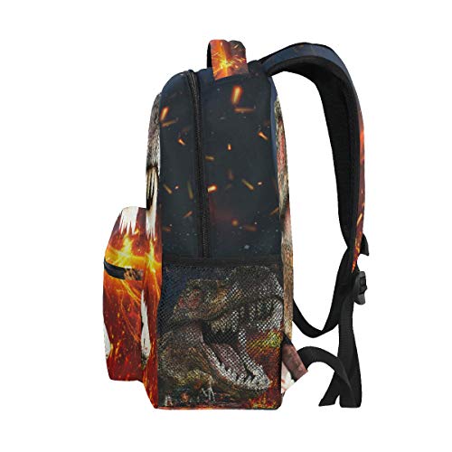 Mochila para el colegio de niño con diseño 3D de dinosaurio T-Rex. Mochilas estupendas para niños, adolescentes, para viajes, portátil, etc.