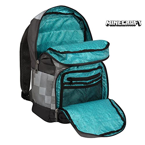 Mochila para niñas con Estampado de Bloques de Minecraft | Producto Oficial | Bolsa Escolar Gamer, Idea de Regalo para niños