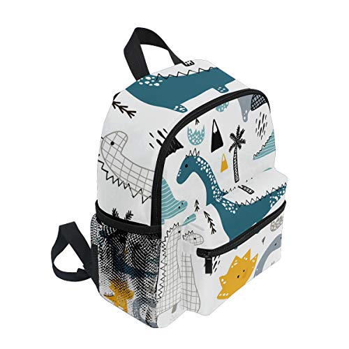 Mochila para niños Dino Scandinavian Style Kindergarten Preescolar Bolsa para niñas de niños pequeños