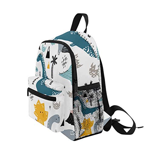 Mochila para niños Dino Scandinavian Style Kindergarten Preescolar Bolsa para niñas de niños pequeños