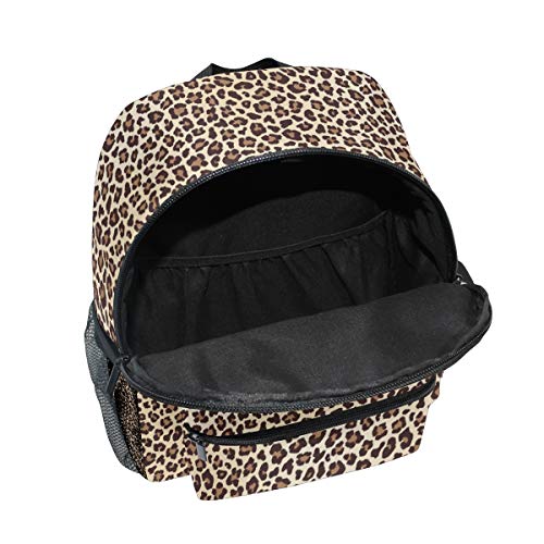 Mochila para niños Leopard Animal Gemoetric Kindergarten Preescolar Bolsa para niños pequeños niñas niños