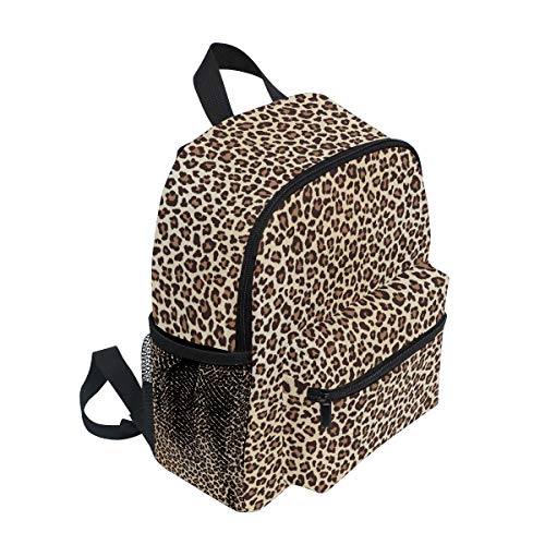 Mochila para niños Leopard Animal Gemoetric Kindergarten Preescolar Bolsa para niños pequeños niñas niños