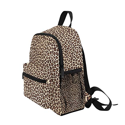 Mochila para niños Leopard Animal Gemoetric Kindergarten Preescolar Bolsa para niños pequeños niñas niños