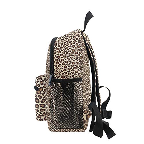 Mochila para niños Leopard Animal Gemoetric Kindergarten Preescolar Bolsa para niños pequeños niñas niños