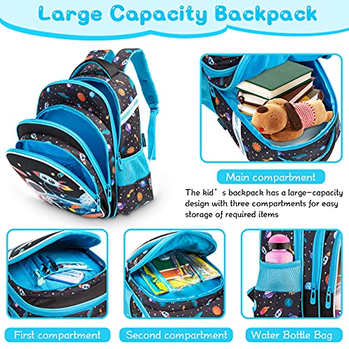 Mochila para niños Mochila Informal para niñas y niños Mochila Escolar para niños Bolsa de Viaje Mochila Escolar para Unicornio Rosa de Grado 3-7, 42x19x30cm