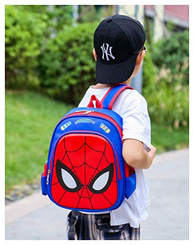 Mochila para niños Spiderman, bolsa impermeable 3D, mochila superhéroe 3D Mochila Mochilas para niños Camping Senderismo.