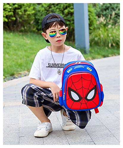 Mochila para niños Spiderman, bolsa impermeable 3D, mochila superhéroe 3D Mochila Mochilas para niños Camping Senderismo.