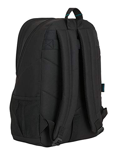 Mochila Safta Escolar de F.C. Barcelona 3ª Equip. 20/21, 320x160x440mm, negro/turquesa