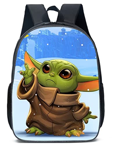 Mochila YODA, mochila de estudiante Yoda Mandalorian, mochila escolar, mochila para computadora portátil para niños y niñas, mochila de ocio (estilo 1)