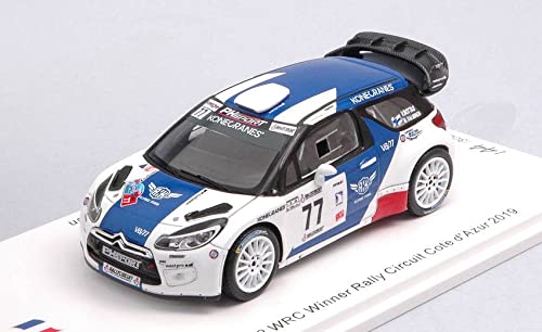 Modelo A Escala Compatible CONCITROEN DS3 WRC N.77 R.Cote D'AZUR 2019 V.BOTTAS-M.SALMINEM 1:43 SPARK MODEL SF170