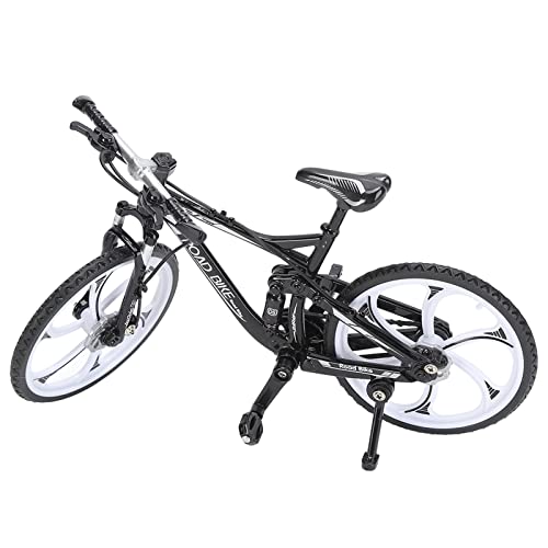 Modelo de Bicicleta de Juguete, Manualidades Finas, Modelo de Bicicleta, Diseño de Prototipo, Aleación para Niños para el Club de Carreras para la Colección(Negro)