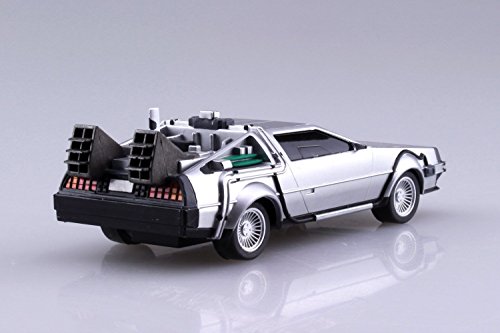 Modelo de Coche Delorean Kit de Montaje de Regreso AL Futuro Parte 2 Escala 1/43 10cm AOSHIMA Original