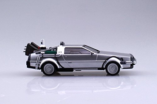 Modelo de Coche Delorean Kit de Montaje de Regreso AL Futuro Parte 2 Escala 1/43 10cm AOSHIMA Original