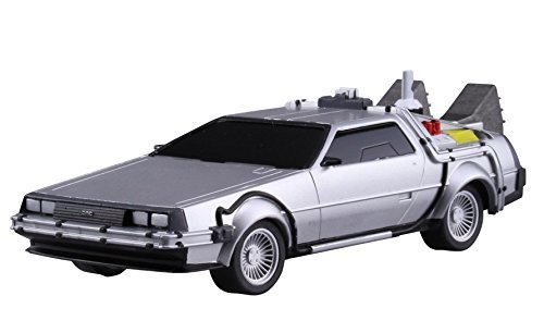 Modelo de Coche Delorean Kit de Montaje de Regreso AL Futuro Parte 2 Escala 1/43 10cm AOSHIMA Original