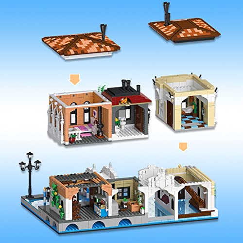 Modelo Kit Construcción Casa Modular, Juguetes Construcción Compatibles con Lego, Juguetes Bloques Construcción para Niños,2021 Regalos Invierno para Niños y Adultos A,One Size