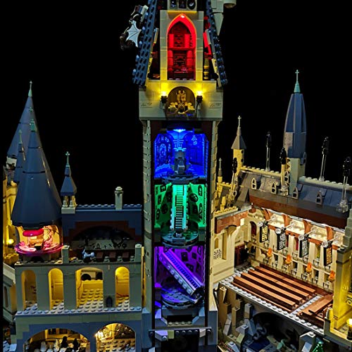 MOEGEN Juego de iluminación LED para castillo de Hogwarts de Lego Harry Potter, juego de iluminación compatible con el modelo Lego 71043 (no incluido el modelo Lego)