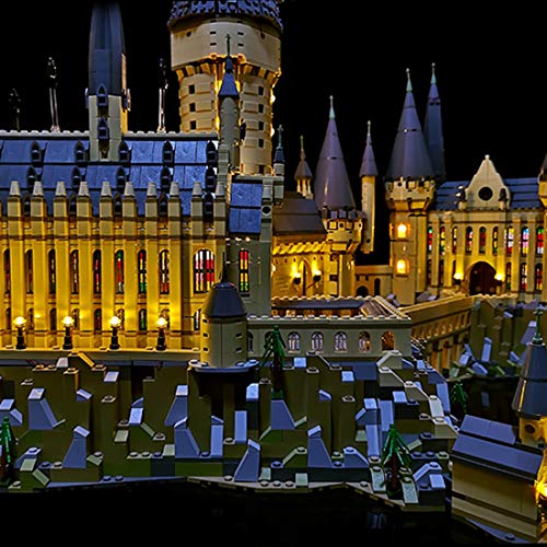 MOEGEN Juego de iluminación LED para castillo de Hogwarts de Lego Harry Potter, juego de iluminación compatible con el modelo Lego 71043 (no incluido el modelo Lego)