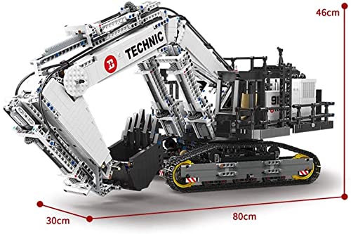 MOMAMO Technic Excavadora Technic Excavadora Control Remoto, 4342 Piezas 2.4Ghz / App Technic Excavadora Orugas Motorizada Juego Construcción Abrazadera Moc Compatible con Lego Technic