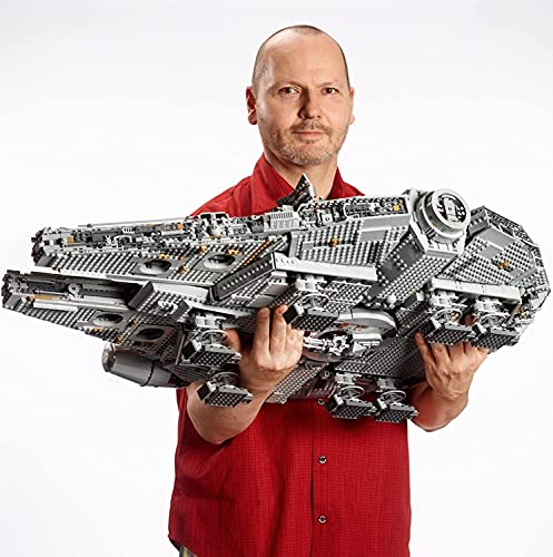 MOMAMO Technic Star Wars Millennium Falcon Modelo de Nave Espacial, 7528 Piezas de Gran Juego de construcción de Nave Espacial Compatible con Lego 84 * 56 * 21cm