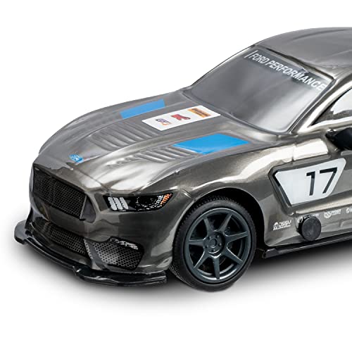 Mondo Motor Global Mustang GT4 - Modelo a Escala 1:28 - hasta 10 km/h de Velocidad - Coche de Juguete para niños - 63544