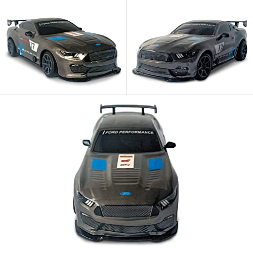 Mondo Motor Global Mustang GT4 - Modelo a Escala 1:28 - hasta 10 km/h de Velocidad - Coche de Juguete para niños - 63544