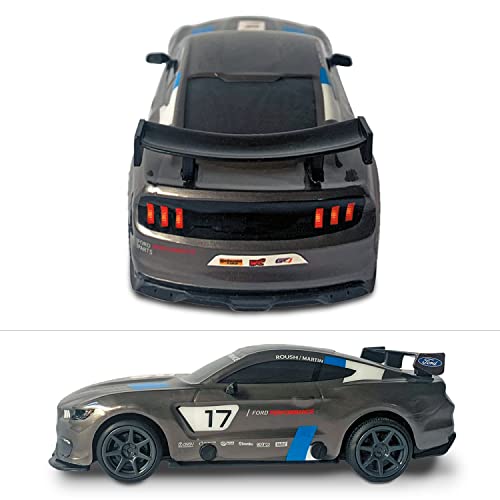 Mondo Motor Global Mustang GT4 - Modelo a Escala 1:28 - hasta 10 km/h de Velocidad - Coche de Juguete para niños - 63544