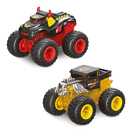 Mondo Motors - Hot Wheels Monster Trucks BEATZ Mode - máquina de luz y Sonido con retrocarga para niños - 51227