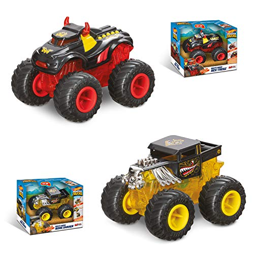 Mondo Motors - Hot Wheels Monster Trucks BEATZ Mode - máquina de luz y Sonido con retrocarga para niños - 51227