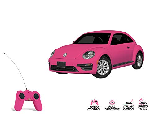 Mondo- VW New Beetle Pink Edition Volkswagen Coche R/C 1:24-16cm, Color Rosa, Scala 1:24 (63579)