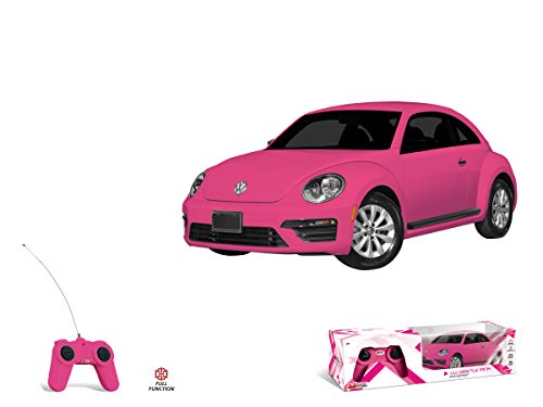 Mondo- VW New Beetle Pink Edition Volkswagen Coche R/C 1:24-16cm, Color Rosa, Scala 1:24 (63579)