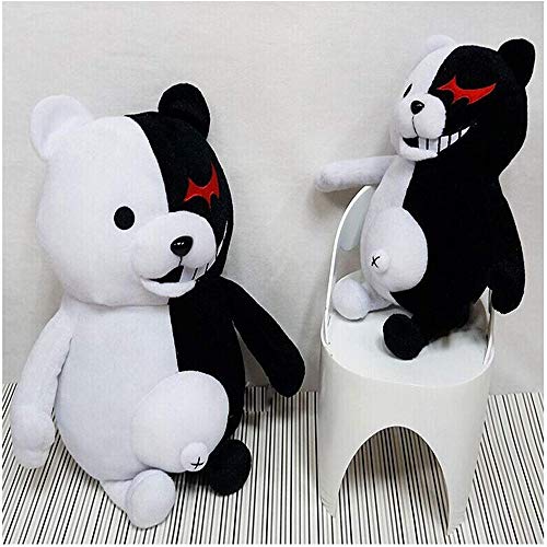 Monokuma Muñeco de Peluche Juguetes Cosplay Animales de Peluche Juguetes Súper Lindos Figuras de Acción de Felpa Cumpleaños Creativo para Niños Niñas (25 CM)