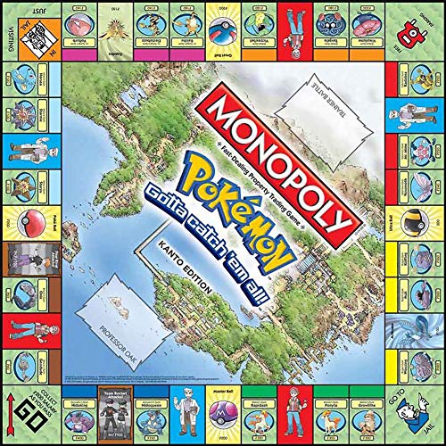 Monopoly Pokemon Board Juego Juguetes Familia Casual Tarjeta Juegos Recopilación De Juegos De Estrategia De Fiesta para Adultos En Edad 8 Arriba Versión En Inglés