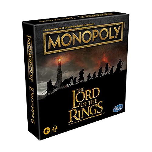 Monopoly: The Lord of The Rings - Juego de Mesa Inspirado en la trilogía cinematográfica - Juega como Miembro de la Comunidad - Edad: 8+