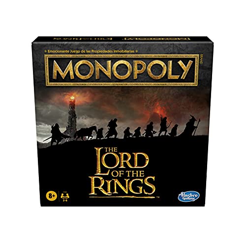 Monopoly: The Lord of The Rings - Juego de Mesa Inspirado en la trilogía cinematográfica - Juega como Miembro de la Comunidad - Edad: 8+