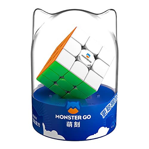 Monster Go 3Ai, 3x3 Speed Cube MG356 Smart Cube Intelligent Tracking Timing Movements Steps with CubeStation App(Premium Package)