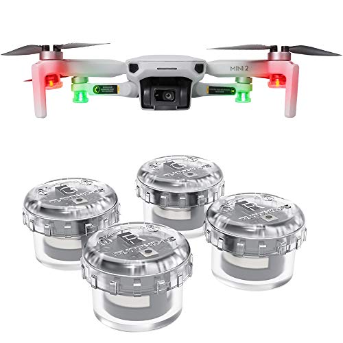 Motutech - 4 lámparas de noche para DJI Mavic 3 Mavic 3 Cine AIR 2S FPV Mavic Mini 2 Mini Air 2 Air Mavic Pro 2 Mavic Pro Intermitentes Colorados Luces de advertencia Luz