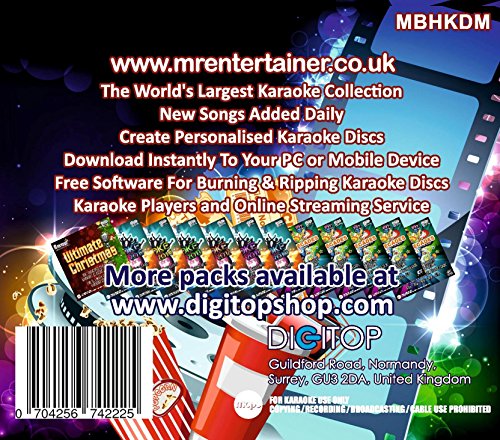 Mr Entertainer Big Karaoke Hits of Kids Movies CD+G (CDG) Pack. 40 Top Songs. Sing the Songs of Disney & more Children's movies. Canta las canciones de Disney y más películas para niños