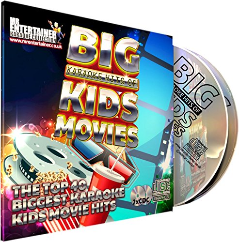 Mr Entertainer Big Karaoke Hits of Kids Movies CD+G (CDG) Pack. 40 Top Songs. Sing the Songs of Disney & more Children's movies. Canta las canciones de Disney y más películas para niños