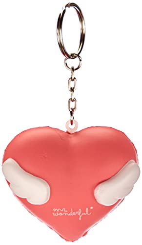 Mr. Wonderful Llavero Squishy Corazã³n con alas â, Multicolor, 8.5 X 21 X 4.2 Cm, 10